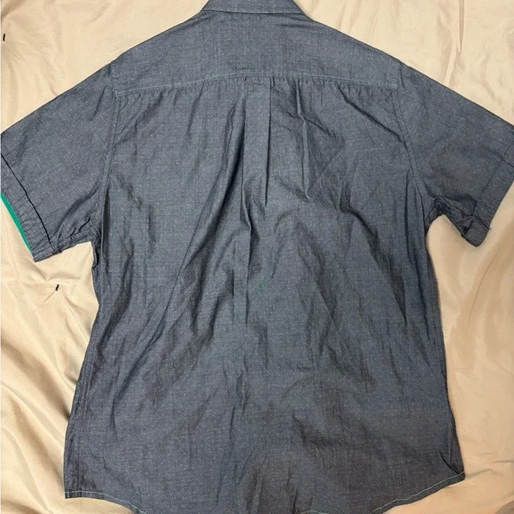 Gray Casual Button Down Shirt with Lightweight Fabric - Picture 8 of 8